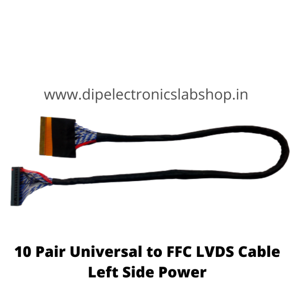10 Pair Universal to FFC LVDS Cable Left Side Power 1