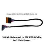 10 Pair Universal to FFC LVDS Cable Left Side Power - Image 2