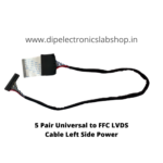 5 Pair Universal to FFC LVDS Cable Left Side Power