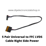 5 Pair Universal to FFC LVDS Cable Right Side Power