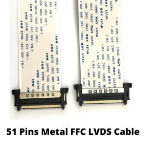 51 Pins Metal FFC LVDS Cable with I PEX Connecter