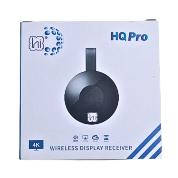 HQ Pro Wireless Display Receiver | Cast Mobile Screen to TV & Monitor | HDMI Dongle for Android & iOS