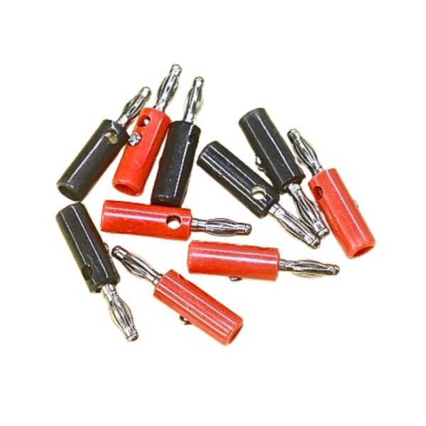 Banana Male Connector Super Deluxe Copper Plated Beryllium (RED and Black Par)