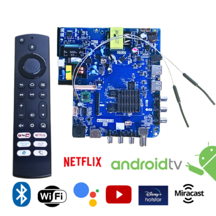 Latest 32in Android TV Motherboard with Wifi Bluetooth & Voice Remote N.H352.818 v3