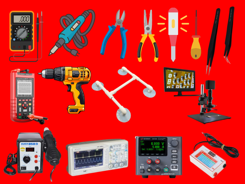 tools for electronics repairing work