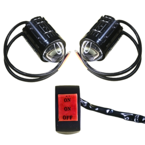 2 in 1 fog lamp for cars and bikes with on off switch