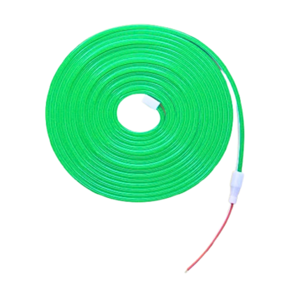 Green Color Flexible Neon Light 12V 5 Meter – High Quality LED Strip for Decoration and DIY Projects