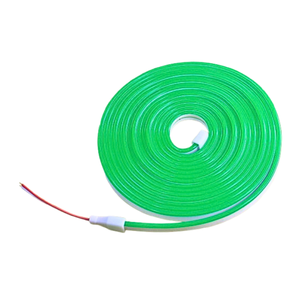 Green color neon light flexible 12v 5 meter