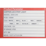 warm white strip light for frofile fitting 12v 5meter 240leds per meter