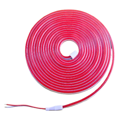 RED Color Flexible Neon Light 12V 5 Meter – High Quality LED Strip for Decoration and DIY Projects