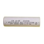 High-Quality 18650 Li-ion Rechargeable Battery 2000mAh 3.7V