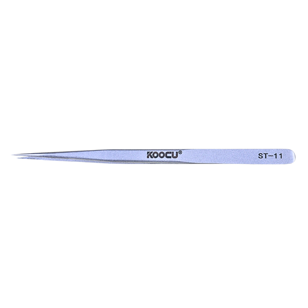 COOCU ST-11 High-Quality Extra Fine Precision Straight Tweezer for Electronics Repair and Craft Work 1 KOOCU HT-11 High-Quality Extra Fine Precision Straight Tweezer