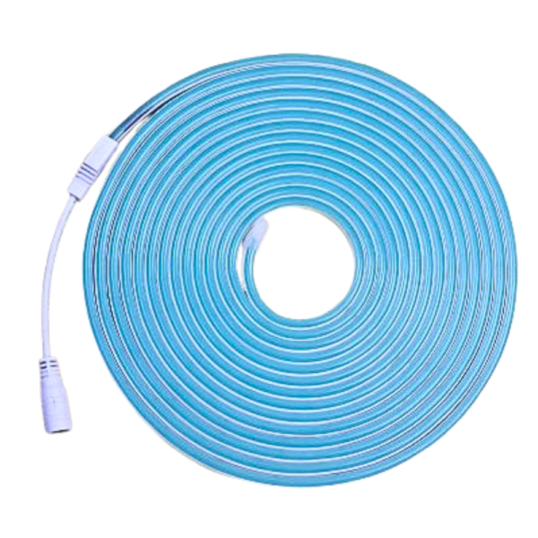 Ice Blue Color Flexible Neon Light 12V 5 Meter - High Quality LED Strip for Decoration and DIY Projects