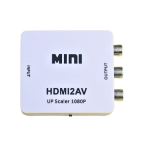 Mini HDMI to AV Converter – High-Quality HDMI to RCA Adapter for TV, Monitor, and Projector