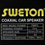 SWETON Coaxial Car Spweaker 300W 3 in 1 TSA-6090