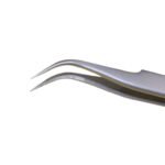 Stainless Steel Curved Pointed Tip High Hardness Tweezer – Precision Tool for Technicians