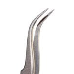 Stainless Steel Curved Pointed Tip High Hardness Tweezer – Precision Tool for Technicians