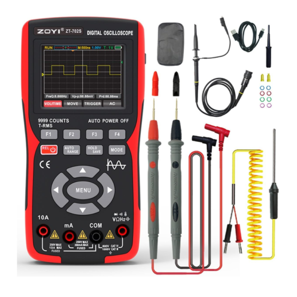 Original ZOYI ZT-702S Oscilloscope Multimeter – 10MHz Bandwidth, 48MSa/s Sampling Rate, Auto Calibration