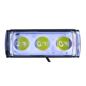 Triple Lens Fog Light with Yellow & White Flashing Light Reflection Fog Lamp for Car, Bike, Motorbike, Truck, Van (12 V, 40 W)