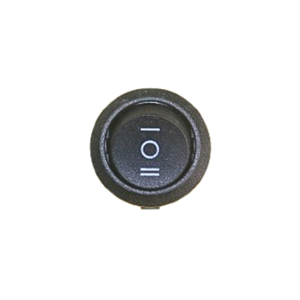 3-Pin Rocker Switch Circle (ON-OFF-ON) – High-Quality Round Toggle Switch
