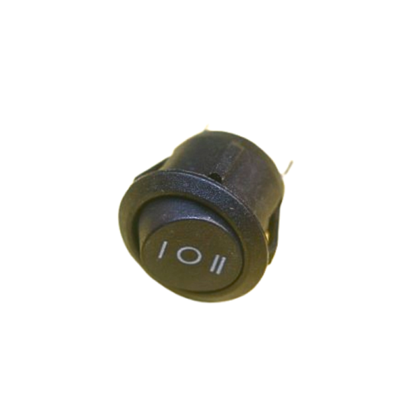 3-Pin Rocker Switch Circle (ON-OFF-ON) – High-Quality Round Toggle Switch