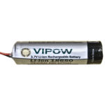 VIPOW 3000mAh 3.7V Li-ion Rechargeable Battery 18650 with wire – High Capacity & Long-Lasting