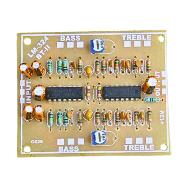 Bass Treble Board with Double LM324 IC | Preamp Tone Control Board