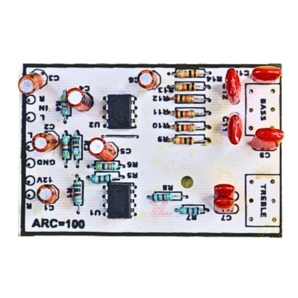 Bass Treble Board with Double UA741 IC | Preamp Tone Control Board