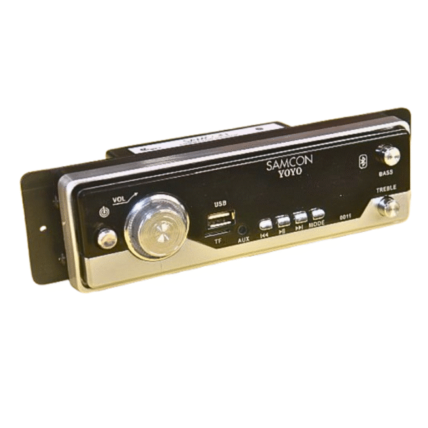 SAMCON YOYO 12V Digital Audio Player for Car/E-Rickshaw/TukTuk with USB, AUX, SD, Bluetooth - 4440 Audio IC
