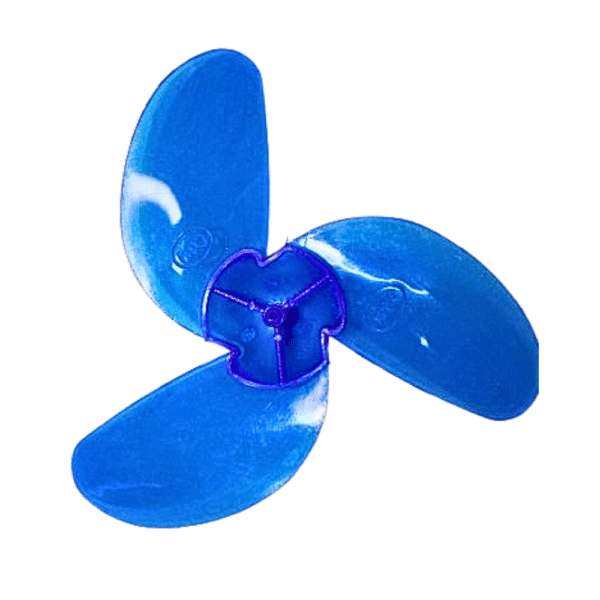 Achi DC Motor Fan Blade 3-Wing for Toy Motor and DIY Project – Small Plastic Propeller for Mini Motor Cooling or DIY Kit