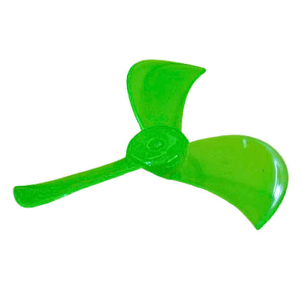 DC Motor Fan Blade 3-Wing for Toy Motor and DIY Project – Small Plastic Propeller for Mini Motor Cooling or DIY Kit