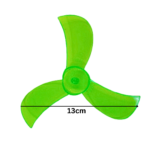 DC Motor Fan Blade 3-Wing for Toy Motor and DIY Project – Small Plastic Propeller for Mini Motor Cooling or DIY Kit