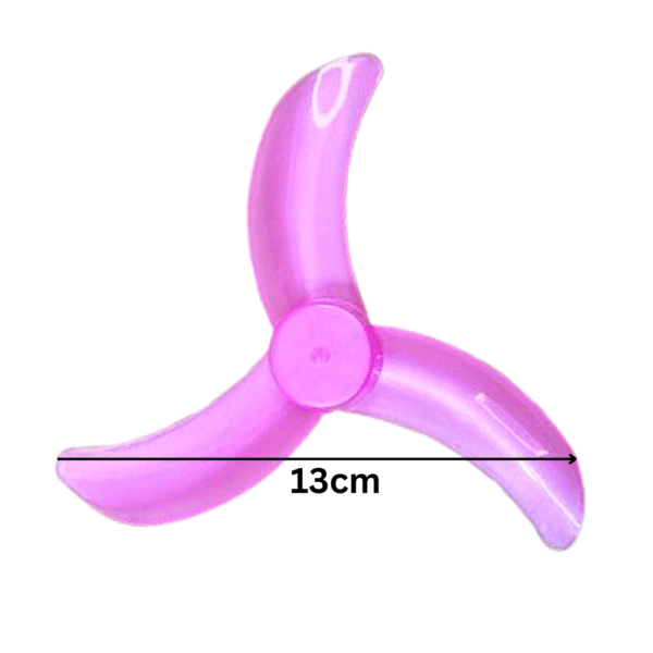 Katari DC Motor Fan Blade 3-Wing for Toy Motor and DIY Project – Small Plastic Propeller for Mini Motor Cooling or DIY Kit