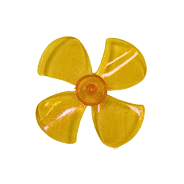 Magic DC Motor Fan Blade 4-Wing for Toy Motor and DIY Project – Small Plastic Propeller for Mini Motor Cooling or DIY Kit