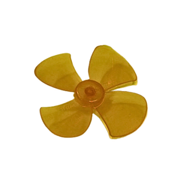 Magic DC Motor Fan Blade 4-Wing for Toy Motor and DIY Project – Small Plastic Propeller for Mini Motor Cooling or DIY Kit