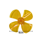Magic DC Motor Fan Blade 4-Wing for Toy Motor and DIY Project – Small Plastic Propeller for Mini Motor Cooling or DIY Kit