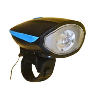 Rechargeable Bicycle Front Light with Built-in Horn | 3 Light Modes | 1200mAh Battery | Waterproof & Durable
