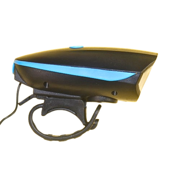 Rechargeable Bicycle Front Light with Built-in Horn | 3 Light Modes | 1200mAh Battery | Waterproof & Durable