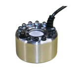 Ultrasonic Mist Maker Fogger with 12 LED Lights | Air Humidifier Atomiser for Fountain, Pond, Water Bowl, and Indoor Decor adapter