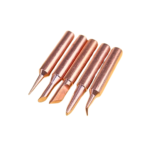 5Pcs Copper Soldering Iron Bit Set for T900 Series Soldering Iron – High Precision Tips for DIY, Repair, and Professional Use