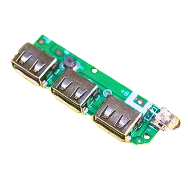 DIY Power Bank Board with 3 USB Output Ports – High Efficiency Charging Module for long lasting