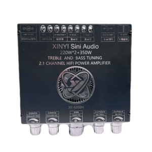 XY-S350H 220x2 + 350W App Control Class D Audio Amplifier Board with Bluetooth 5.1, AUX & USB Input, Subwoofer Frequency and Tone Control Knobs