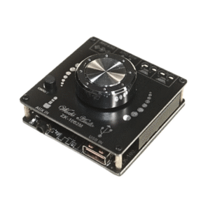 ZK-1002M Class D Amplifier Board – 100W+100W Dual Channel with Bluetooth 5.0 & AUX Input | Compact Hi-Fi Audio Power Amp