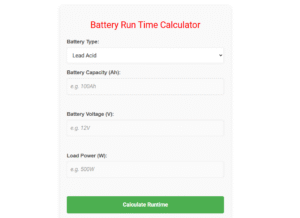 inverter load calculator