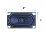 2x3 Inch TV Speaker 8 Ohm 6W - long Lasting and Reliable back