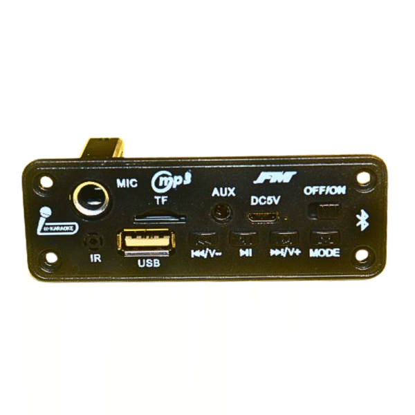 Bluetooth MP3 Decoding Module Board | USB, FM, AUX, TF Card, Mic Support | Wireless Audio Receiver for DIY Speaker & Car Audio