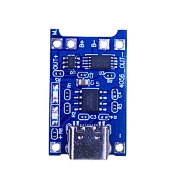 TP4056 Type-C USB 5V 1A Lithium Battery Charging Module with Protection – Compact & Durable