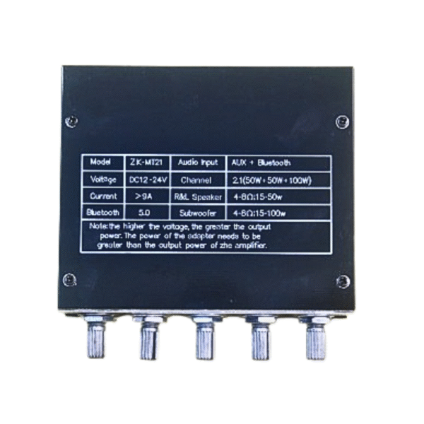 ZK-MT21 50x2+100W Class-D Audio Amplifier Board with Bluetooth 5.0 | High Power Subwoofer & Stereo Class-D Amplifier