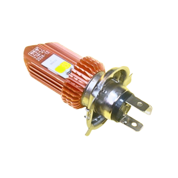 12V 35W High Brightness Head Light for all Bike with CREE-MKR Chips | H4 Holder | Dual Color – White & Warm White