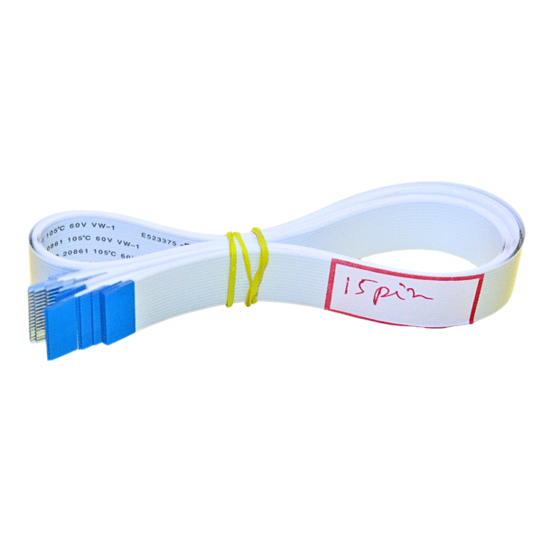 15 Pin FFC Flex Cable – 1mm Pitch, 50cm Length | High-Quality Flexible Flat Ribbon Cable for DIY & Electronics Projects